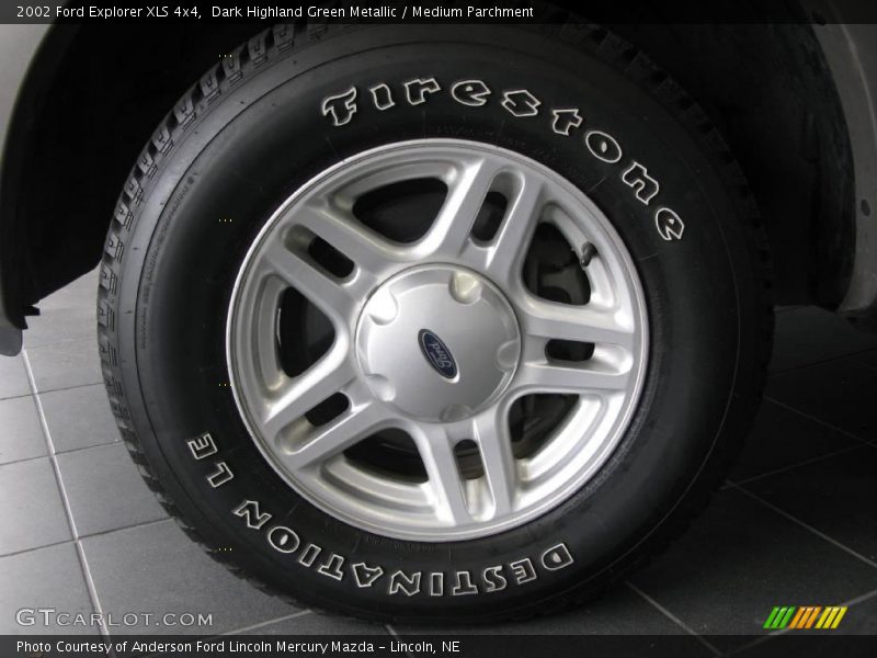 Dark Highland Green Metallic / Medium Parchment 2002 Ford Explorer XLS 4x4