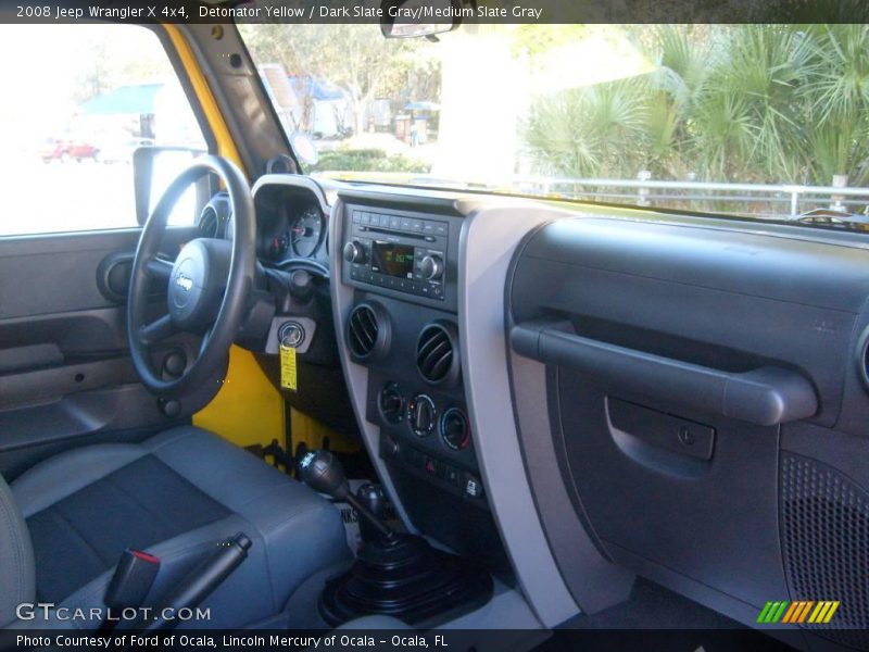 Detonator Yellow / Dark Slate Gray/Medium Slate Gray 2008 Jeep Wrangler X 4x4