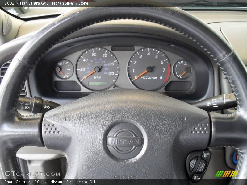 Molten Silver / Stone 2002 Nissan Sentra GXE