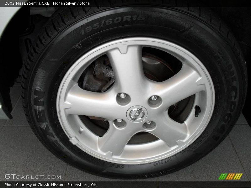 Molten Silver / Stone 2002 Nissan Sentra GXE