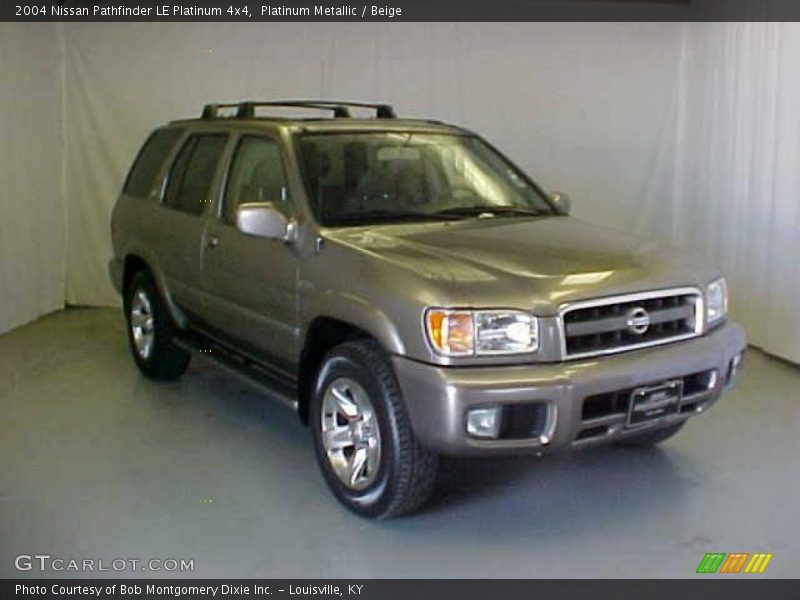 Platinum Metallic / Beige 2004 Nissan Pathfinder LE Platinum 4x4
