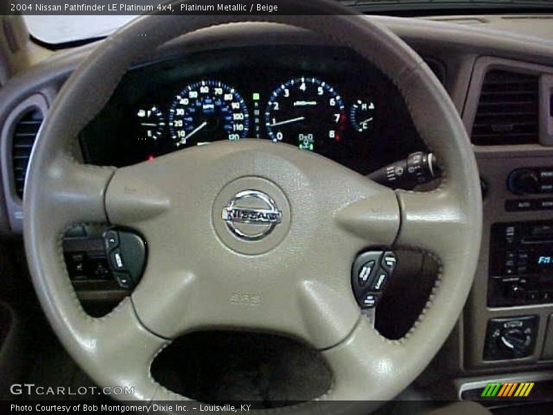 Platinum Metallic / Beige 2004 Nissan Pathfinder LE Platinum 4x4