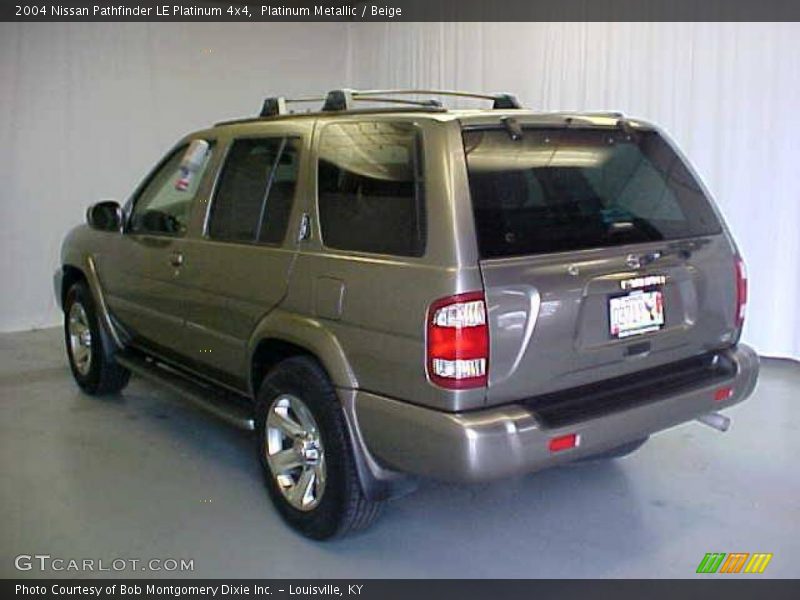 Platinum Metallic / Beige 2004 Nissan Pathfinder LE Platinum 4x4