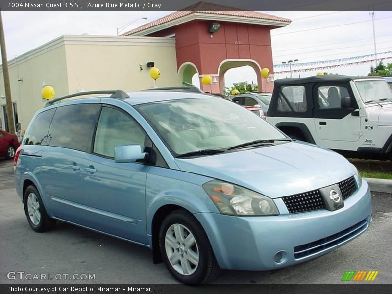 Azure Blue Metallic / Gray 2004 Nissan Quest 3.5 SL