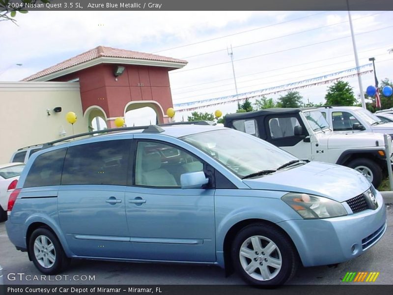 Azure Blue Metallic / Gray 2004 Nissan Quest 3.5 SL