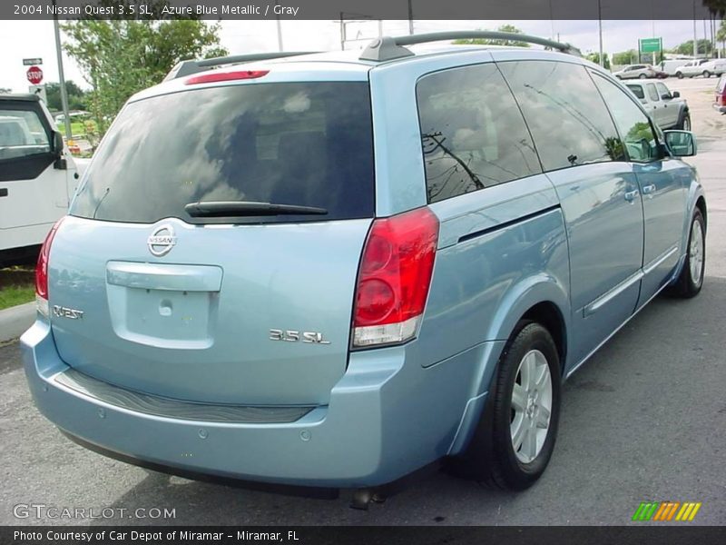 Azure Blue Metallic / Gray 2004 Nissan Quest 3.5 SL