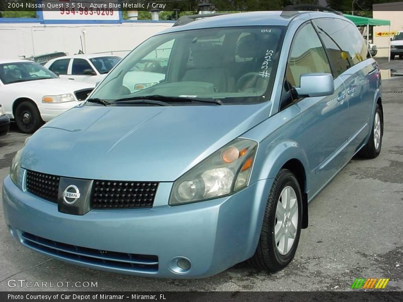 Azure Blue Metallic / Gray 2004 Nissan Quest 3.5 SL