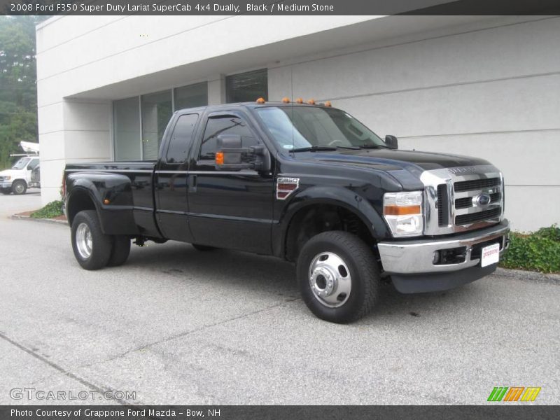Black / Medium Stone 2008 Ford F350 Super Duty Lariat SuperCab 4x4 Dually