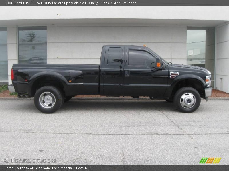 Black / Medium Stone 2008 Ford F350 Super Duty Lariat SuperCab 4x4 Dually