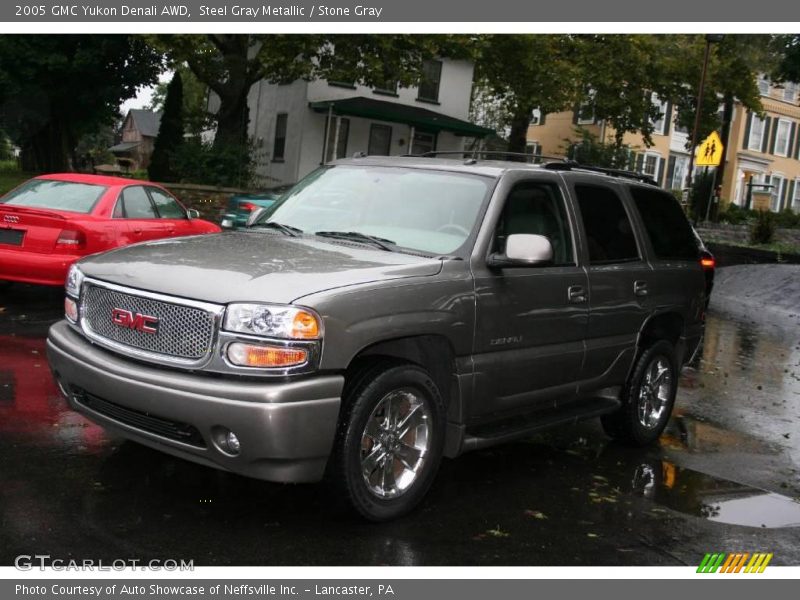 Steel Gray Metallic / Stone Gray 2005 GMC Yukon Denali AWD