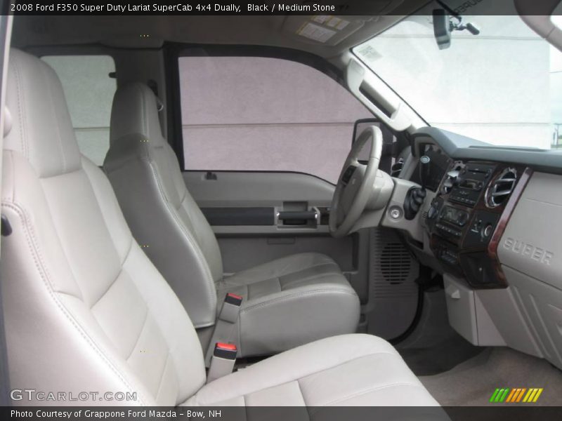 Black / Medium Stone 2008 Ford F350 Super Duty Lariat SuperCab 4x4 Dually