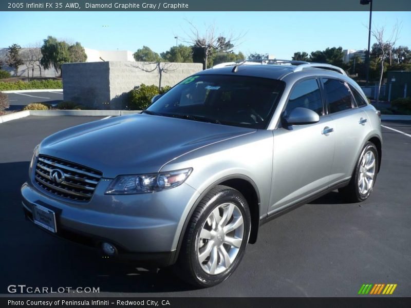 Diamond Graphite Gray / Graphite 2005 Infiniti FX 35 AWD