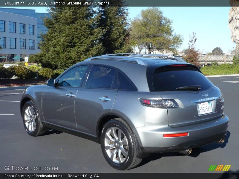 Diamond Graphite Gray / Graphite 2005 Infiniti FX 35 AWD