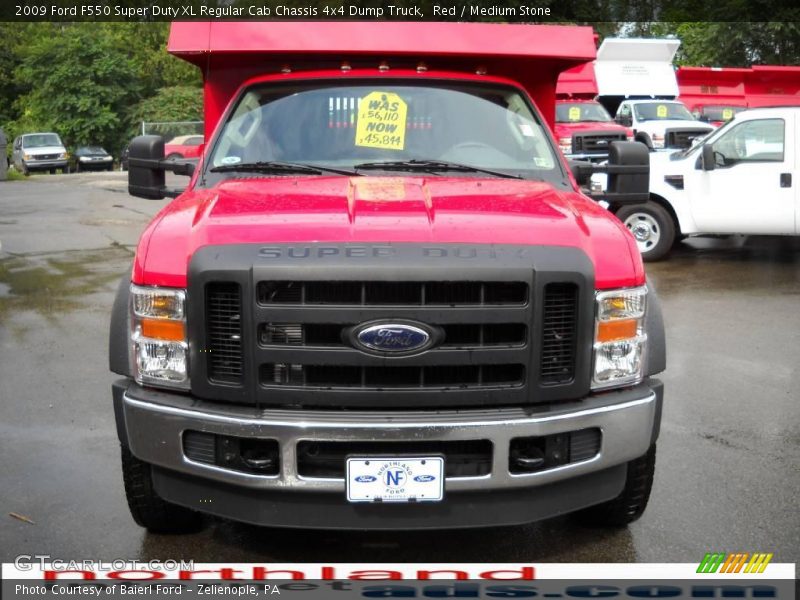 Red / Medium Stone 2009 Ford F550 Super Duty XL Regular Cab Chassis 4x4 Dump Truck