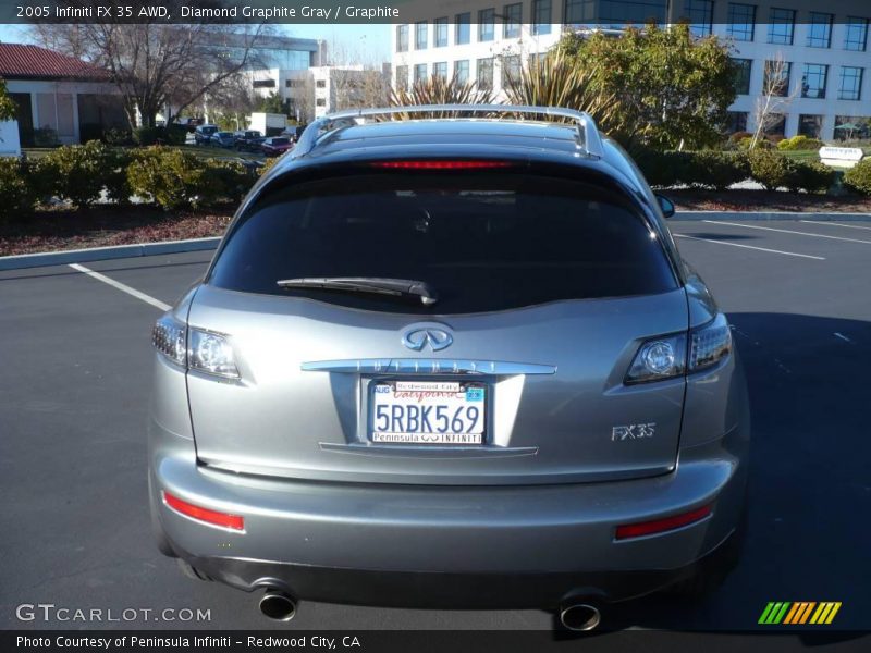 Diamond Graphite Gray / Graphite 2005 Infiniti FX 35 AWD