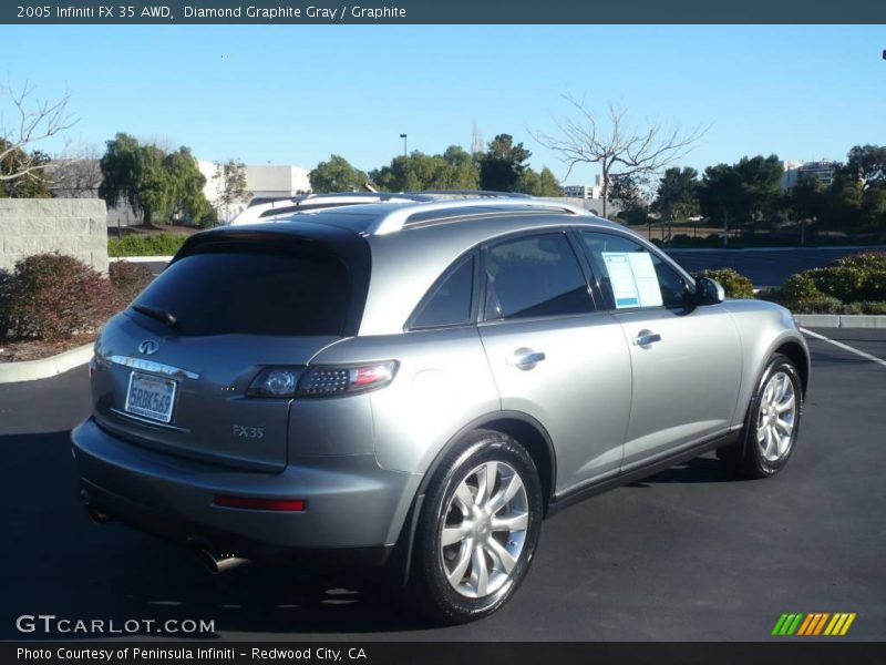 Diamond Graphite Gray / Graphite 2005 Infiniti FX 35 AWD