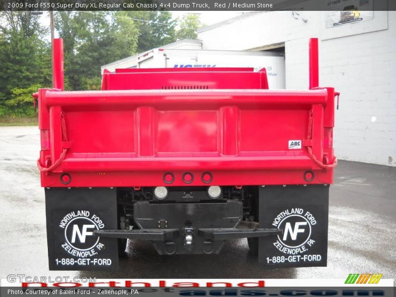 Red / Medium Stone 2009 Ford F550 Super Duty XL Regular Cab Chassis 4x4 Dump Truck