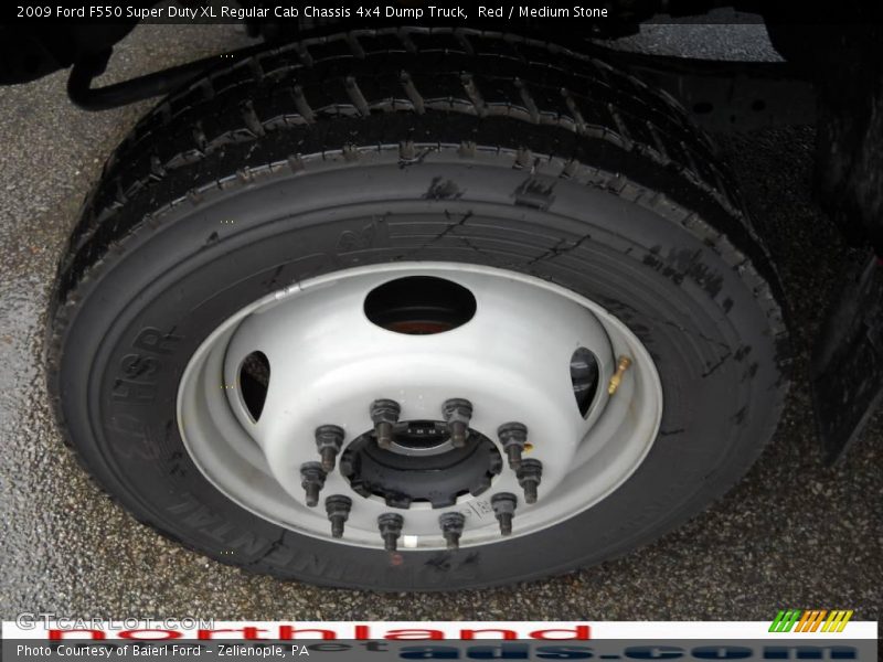 Red / Medium Stone 2009 Ford F550 Super Duty XL Regular Cab Chassis 4x4 Dump Truck
