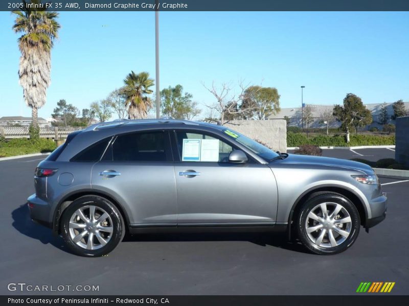 Diamond Graphite Gray / Graphite 2005 Infiniti FX 35 AWD