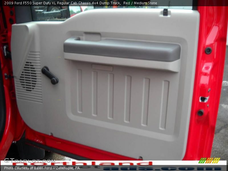 Red / Medium Stone 2009 Ford F550 Super Duty XL Regular Cab Chassis 4x4 Dump Truck