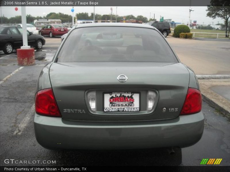 Jaded Metallic / Taupe Beige 2006 Nissan Sentra 1.8 S