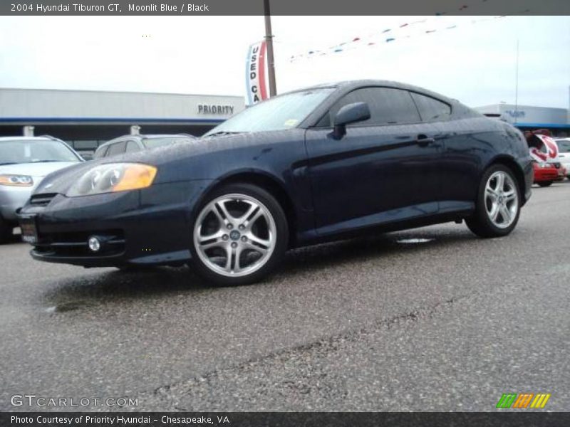 Moonlit Blue / Black 2004 Hyundai Tiburon GT