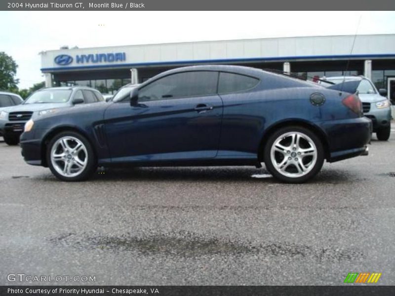 Moonlit Blue / Black 2004 Hyundai Tiburon GT