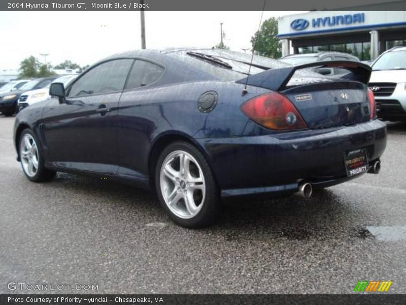 Moonlit Blue / Black 2004 Hyundai Tiburon GT