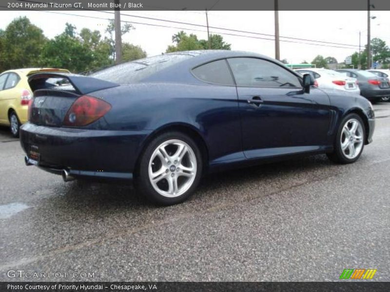 Moonlit Blue / Black 2004 Hyundai Tiburon GT