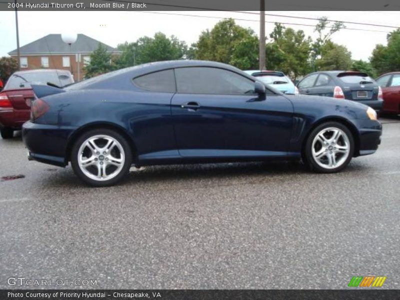 Moonlit Blue / Black 2004 Hyundai Tiburon GT