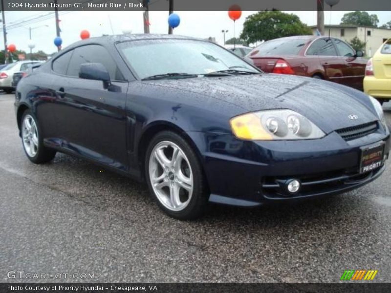 Moonlit Blue / Black 2004 Hyundai Tiburon GT