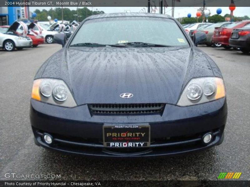 Moonlit Blue / Black 2004 Hyundai Tiburon GT