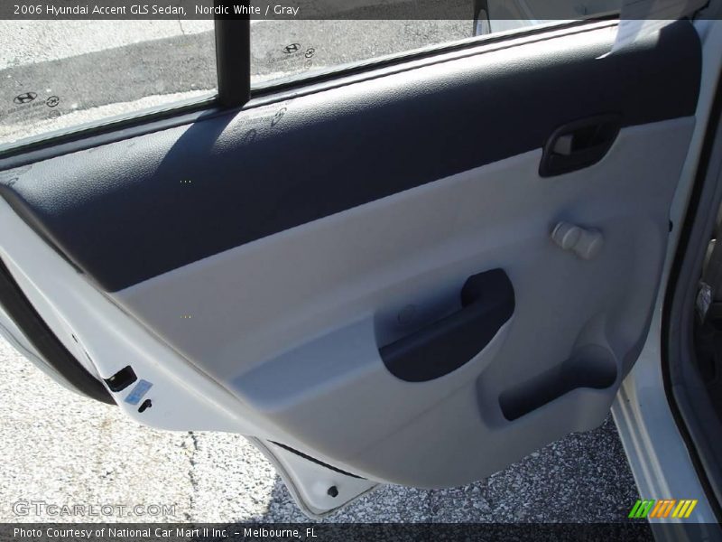 Nordic White / Gray 2006 Hyundai Accent GLS Sedan
