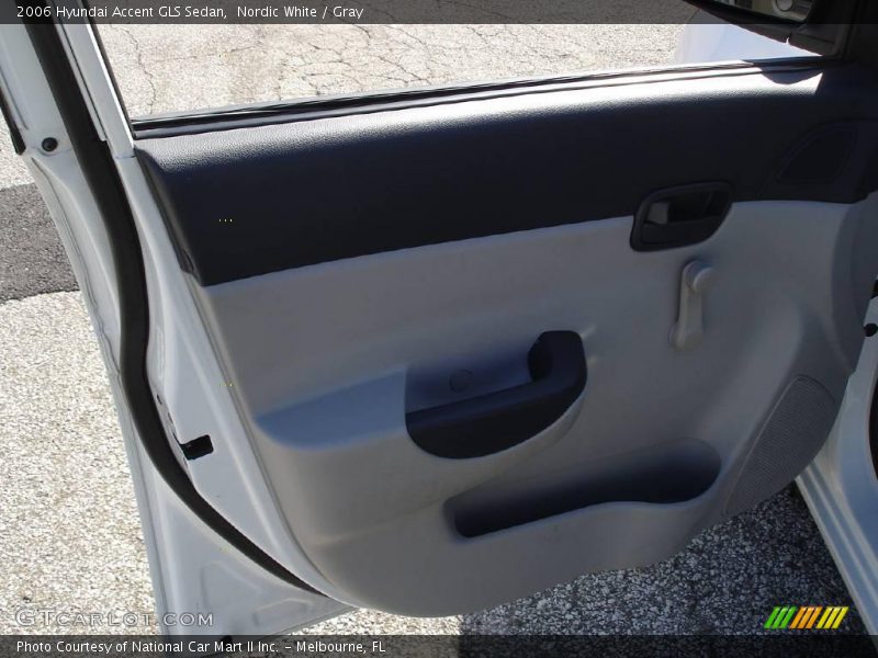 Nordic White / Gray 2006 Hyundai Accent GLS Sedan