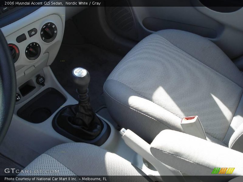 Nordic White / Gray 2006 Hyundai Accent GLS Sedan