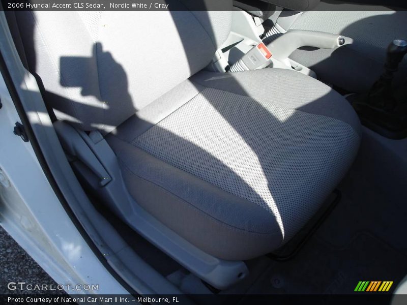 Nordic White / Gray 2006 Hyundai Accent GLS Sedan