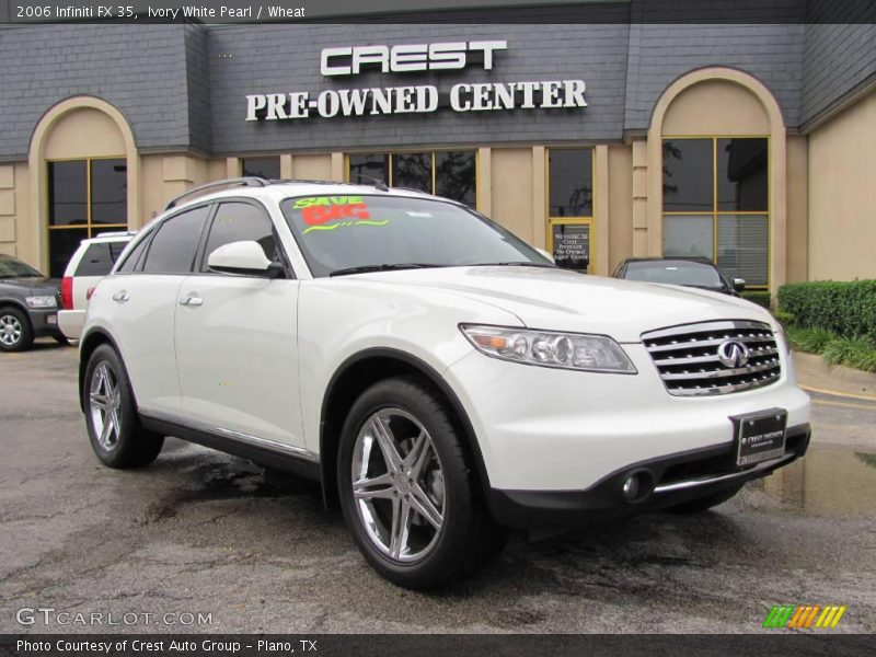Ivory White Pearl / Wheat 2006 Infiniti FX 35