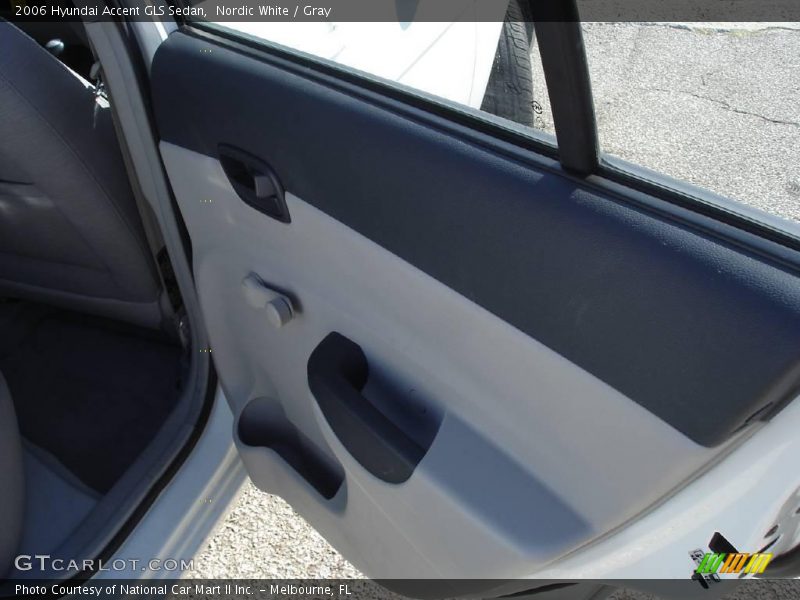 Nordic White / Gray 2006 Hyundai Accent GLS Sedan