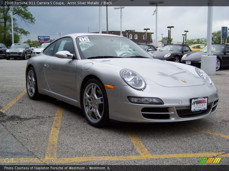 Arctic Silver Metallic / Black 2006 Porsche 911 Carrera S Coupe