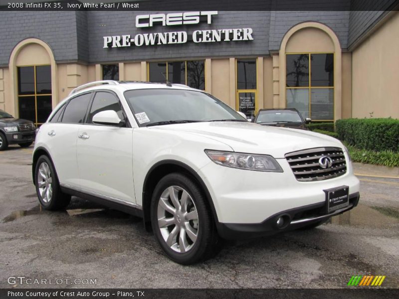 Ivory White Pearl / Wheat 2008 Infiniti FX 35