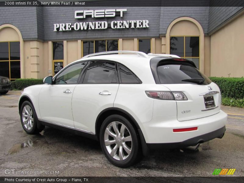Ivory White Pearl / Wheat 2008 Infiniti FX 35