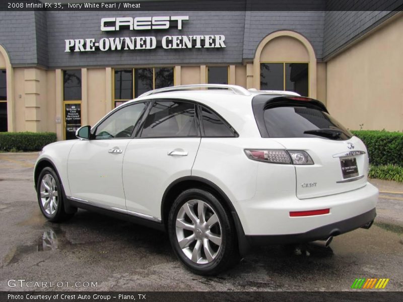 Ivory White Pearl / Wheat 2008 Infiniti FX 35