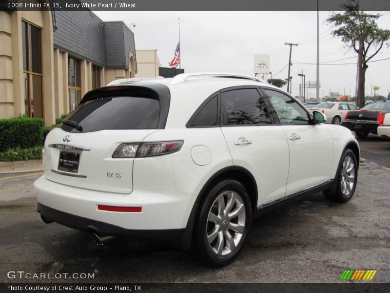 Ivory White Pearl / Wheat 2008 Infiniti FX 35