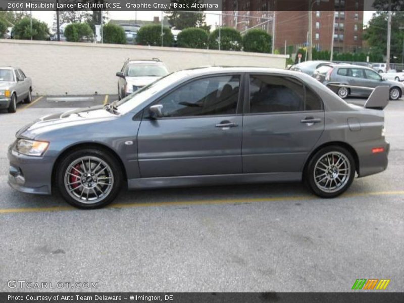 Graphite Gray / Black Alcantara 2006 Mitsubishi Lancer Evolution IX SE