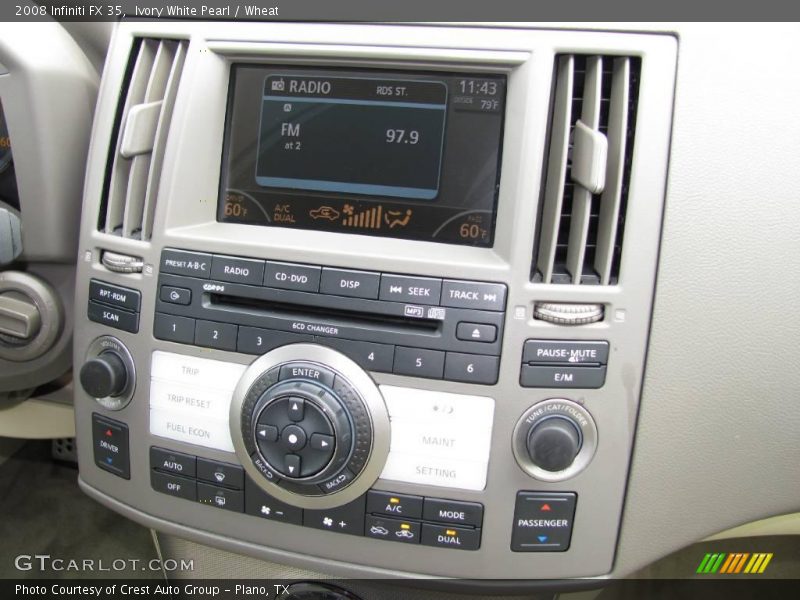 Ivory White Pearl / Wheat 2008 Infiniti FX 35