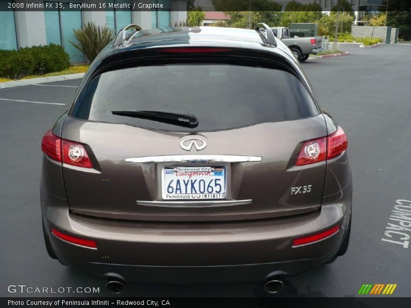 Beryllium 16 Metallic / Graphite 2008 Infiniti FX 35