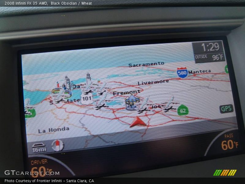 Black Obsidian / Wheat 2008 Infiniti FX 35 AWD