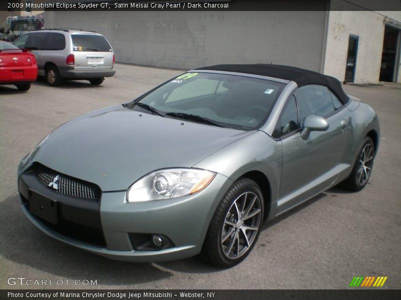 Satin Meisai Gray Pearl / Dark Charcoal 2009 Mitsubishi Eclipse Spyder GT