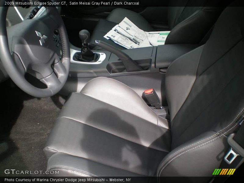 Satin Meisai Gray Pearl / Dark Charcoal 2009 Mitsubishi Eclipse Spyder GT