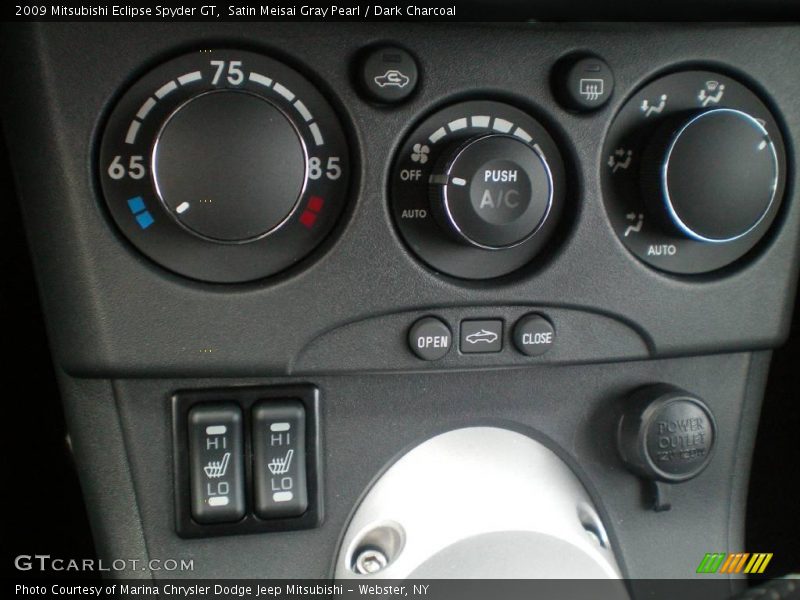 Satin Meisai Gray Pearl / Dark Charcoal 2009 Mitsubishi Eclipse Spyder GT